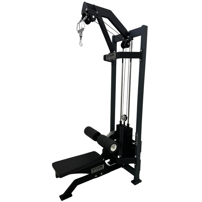 PUXADOR COSTAS COM CARGA - POLIA DUPLA