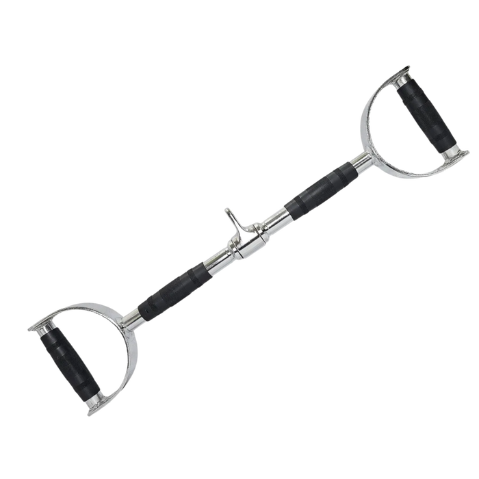 Barra Reta com Estribo  Cromada Giratória 850MM