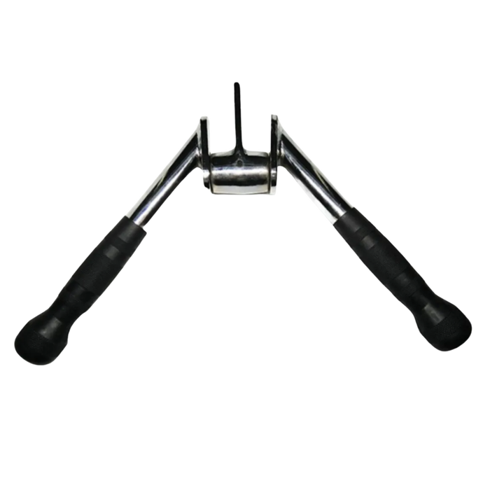 PUXADOR TRÍCEPS CROMADO  GIRATÓRIO COM MANOPLAS  INJETADAS