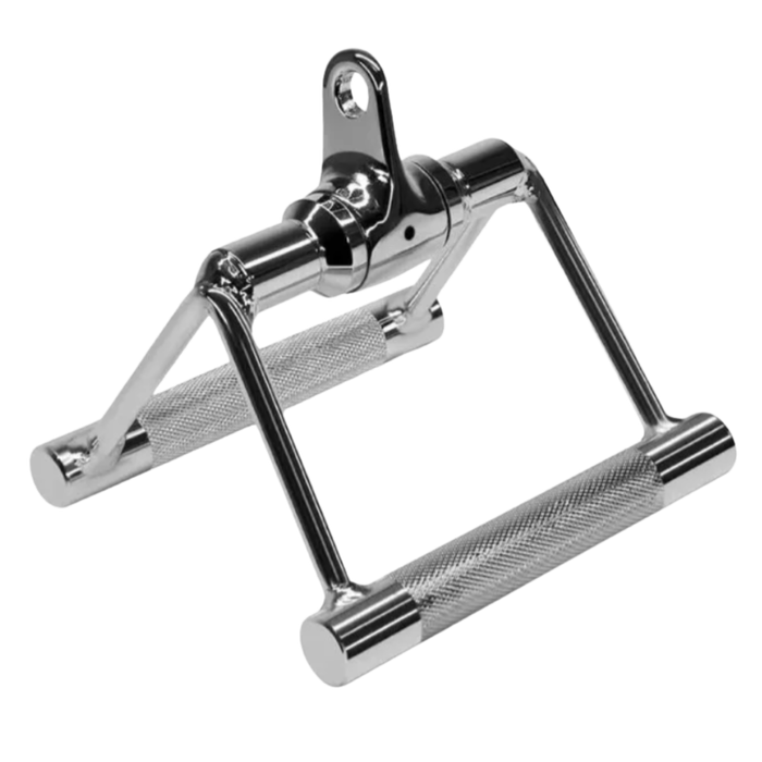 PUXADOR ESTRIBO DUPLO  CROMADO GIRATÓRIO  RECARTILHADO