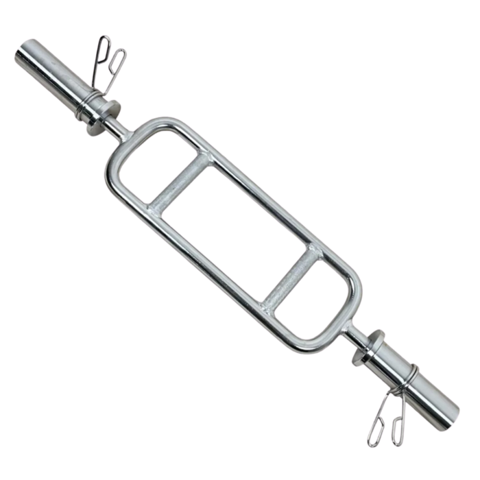 Barra H Cromada Olímpica 860MM Com Presilhas