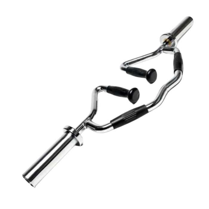 BARRA MULTIFUNCIONAL OLÍMPICA CROMADA 1200MM COM  PEGADORES INJETADOS ANATÔMICO