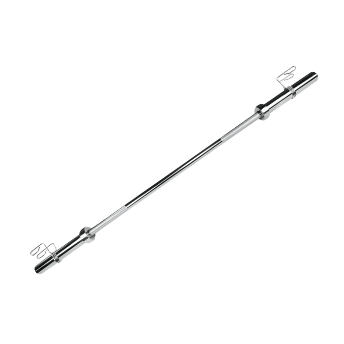 BARRA 1200mm OLÍMPICA  CROMADA RECATILHADA C/ BUCHA DE BRONZE