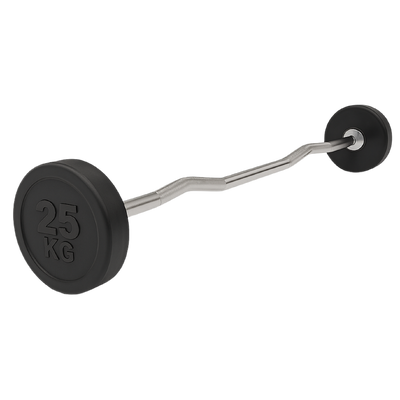 BARRA MONTADA W INJETADA PEGADA CROMADA - 10KG A 30KG