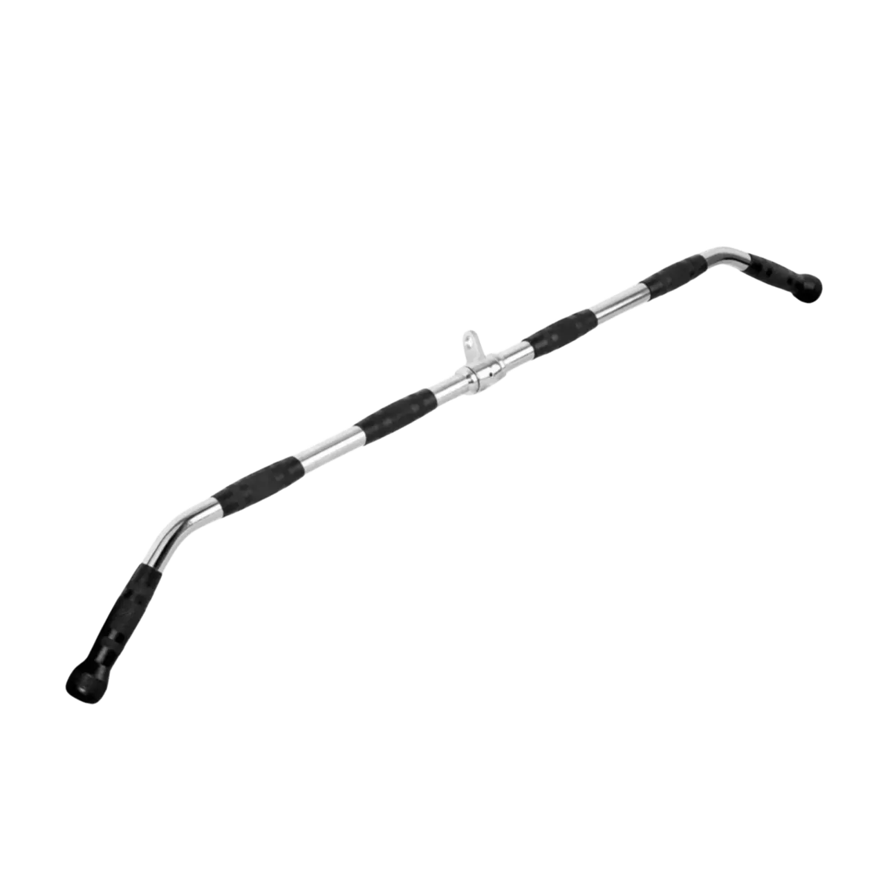 Barra Puxador Costas 960MM Maciço Cromado Giratório com Manoplas Injetadas