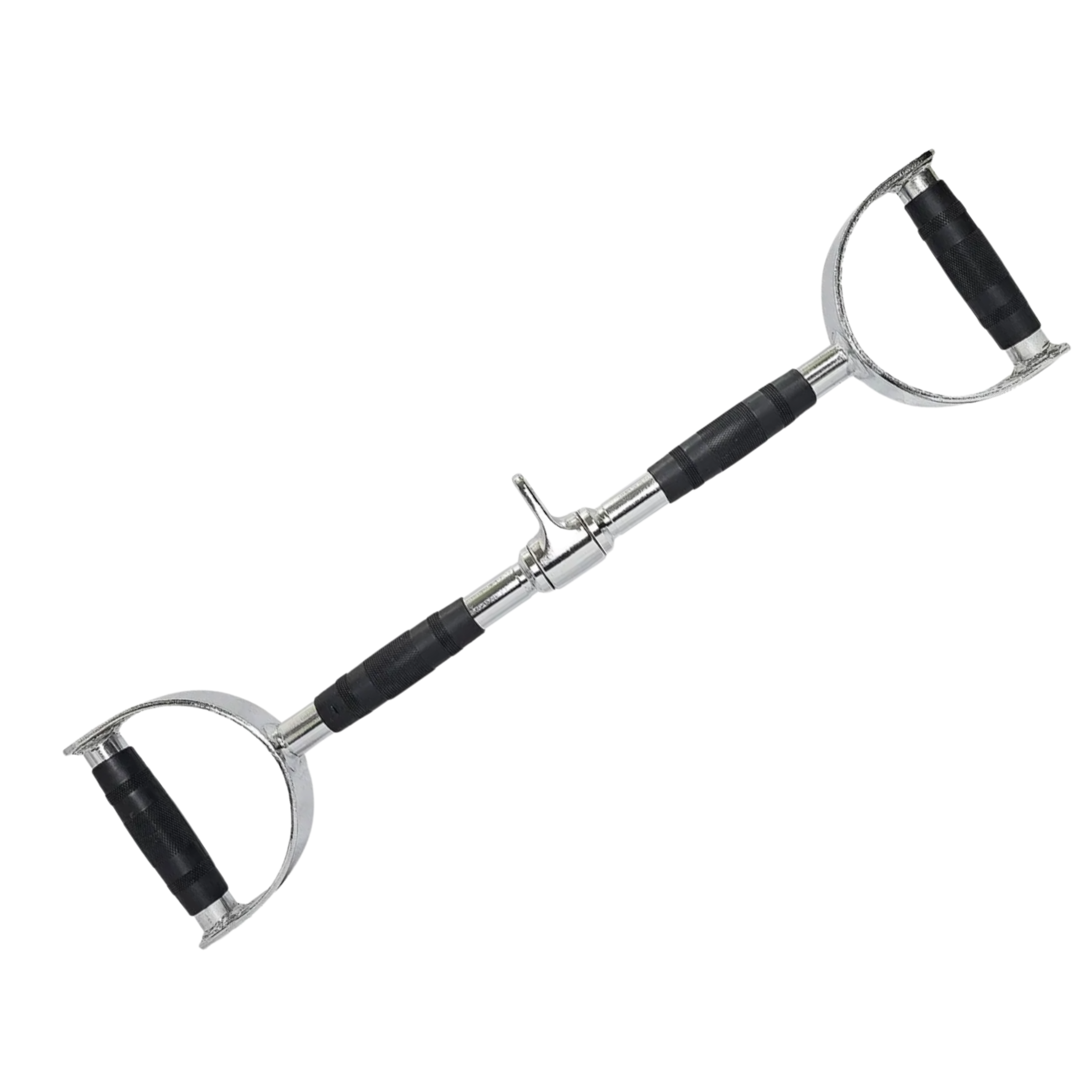 Barra Reta com Estribo Pontal 600MM Cromada Giratoria Manoplas Injetadas
