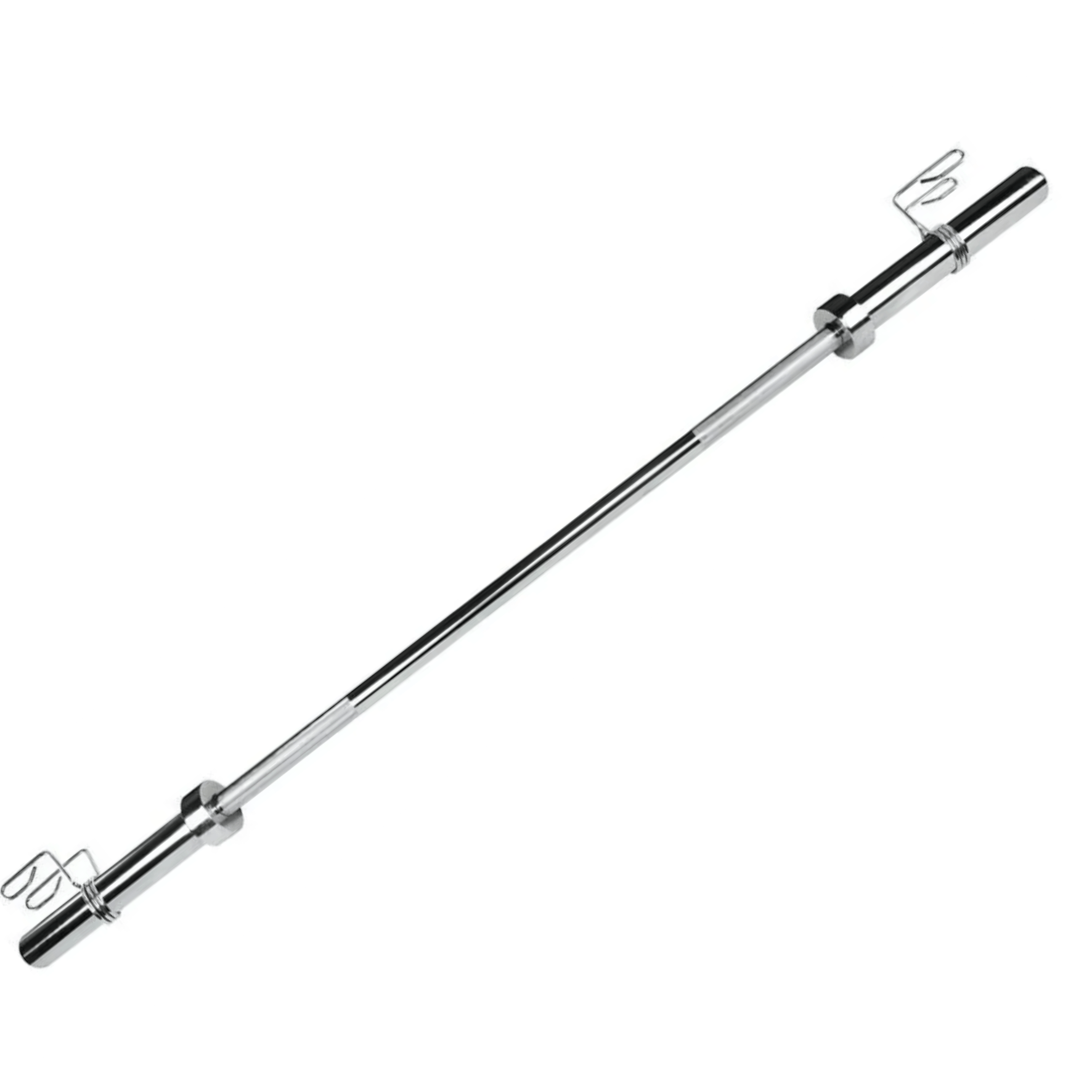 Barra 2200MM Olímpica Cromada Recatilhada C/ Bucha de Bronze
