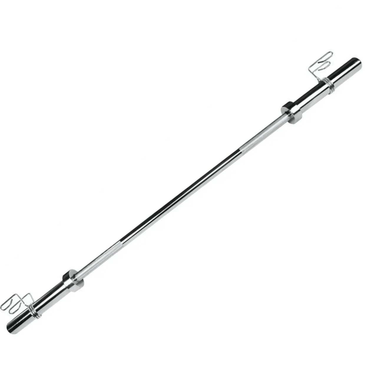 Barra 2200MM Olímpica Cromada Recatilhada C/ Bucha de Bronze