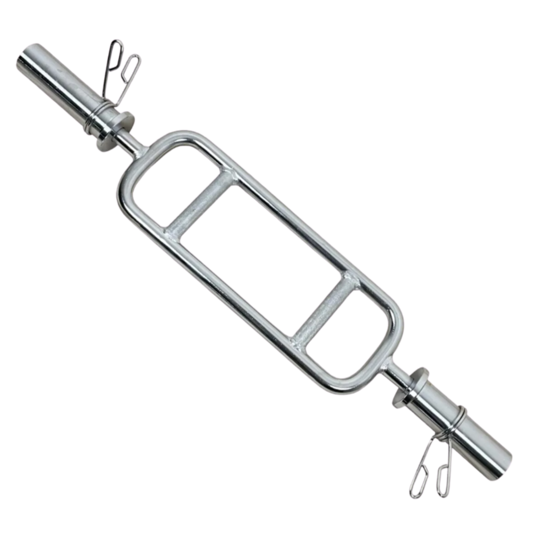 Barra H Cromada Olímpica 860MM com Presilhas