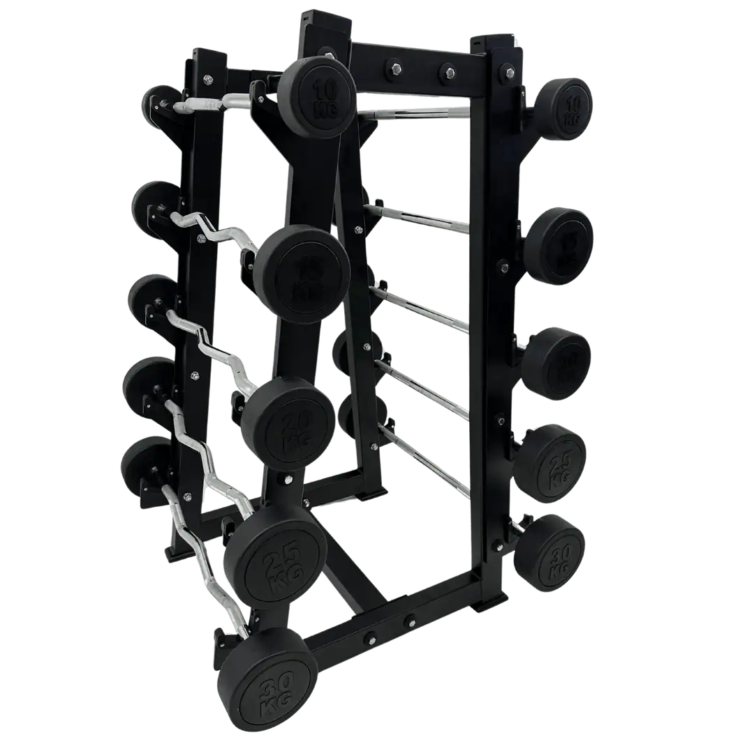 Kit de Barra Montada W Injetada Pegada Cromada - 10KG À 30KG - sem Suporte
