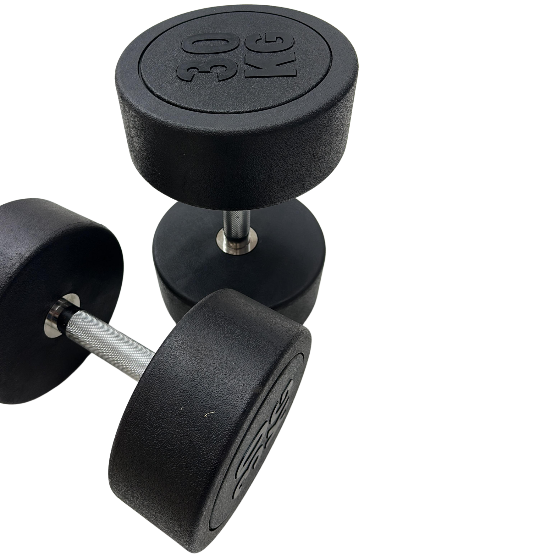 Kit 4 Pares de Dumbbell Injetado Pegada Cromada 32,5KG Até 40KG