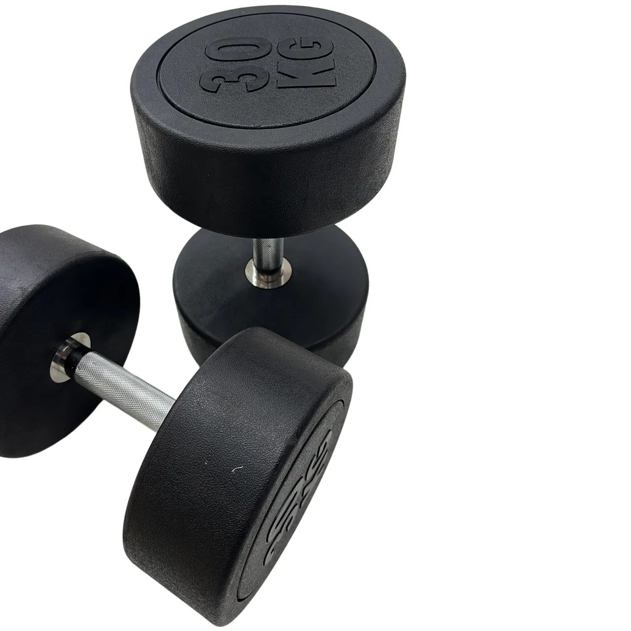 Kit 8 Pares de Dumbbell Injetado Pegada Cromada 12,5KG Até 30KG