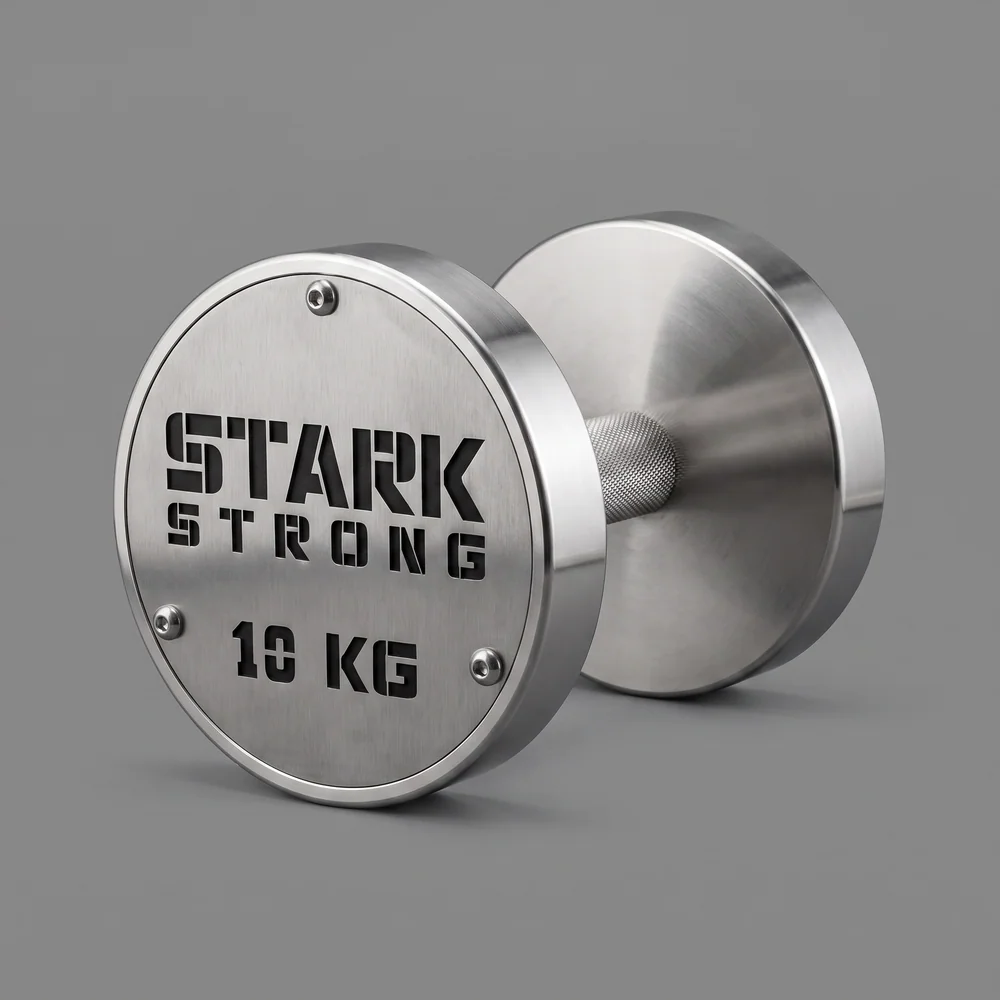 Kit 8 Pares de Dumbbell Inox 12,5KG Até 30KG