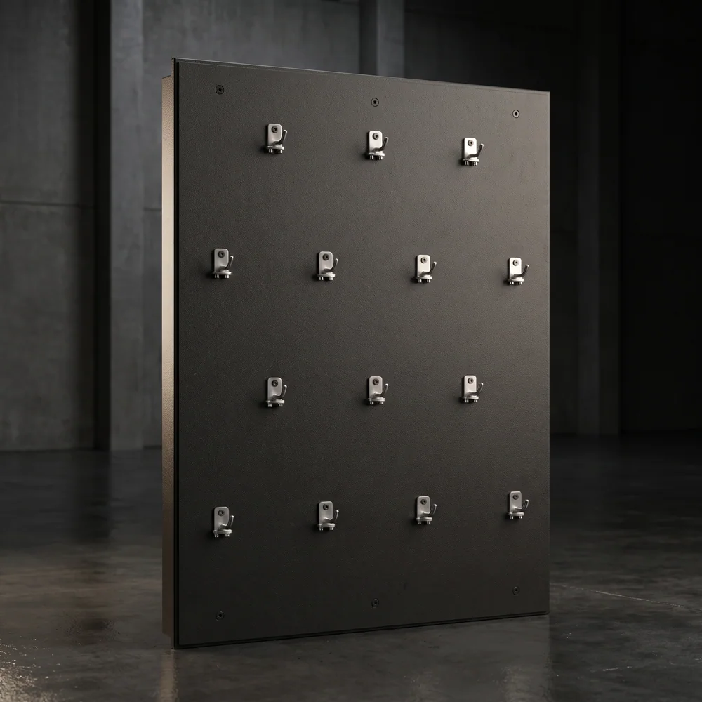 Suporte para Puxadores Painel Modular 18 Ganchos